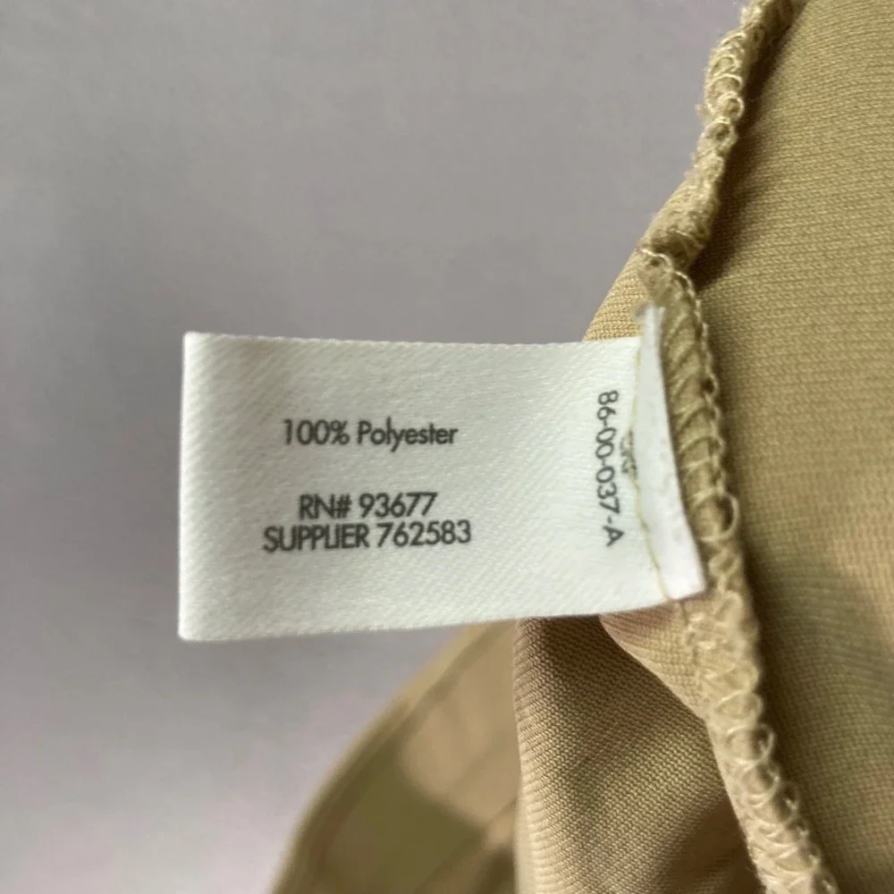 Stylus Men's Khaki Polyester Jogger‎ Pants Size 34 Regular Golf Casual
